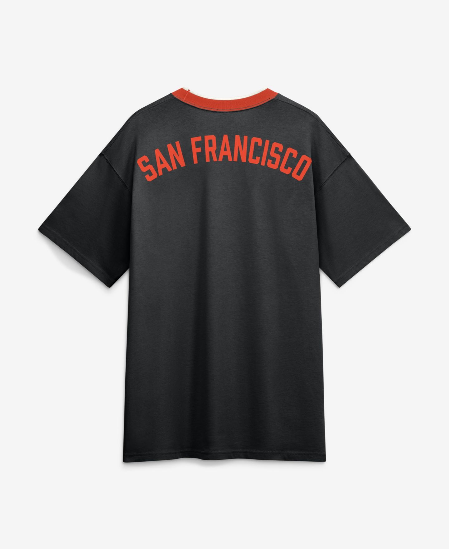 Мужская футболка Nike Black San Francisco Giants Cooperstown Collection Ringer — фото 3