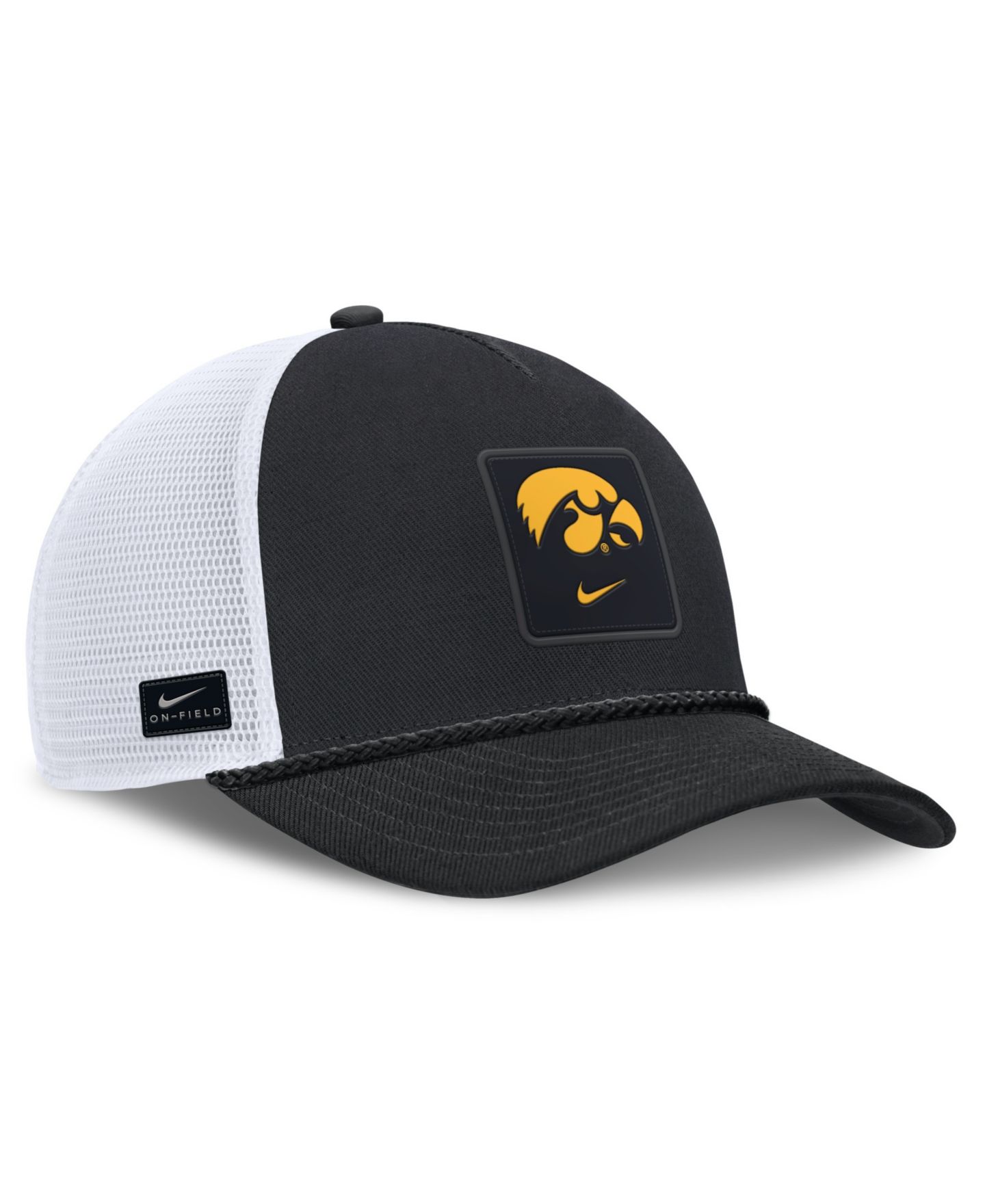 Кепка Nike Black Iowa Hawkeyes 2026 On-Field Gameday Rope Trucker Adjustable Hat — фото 3