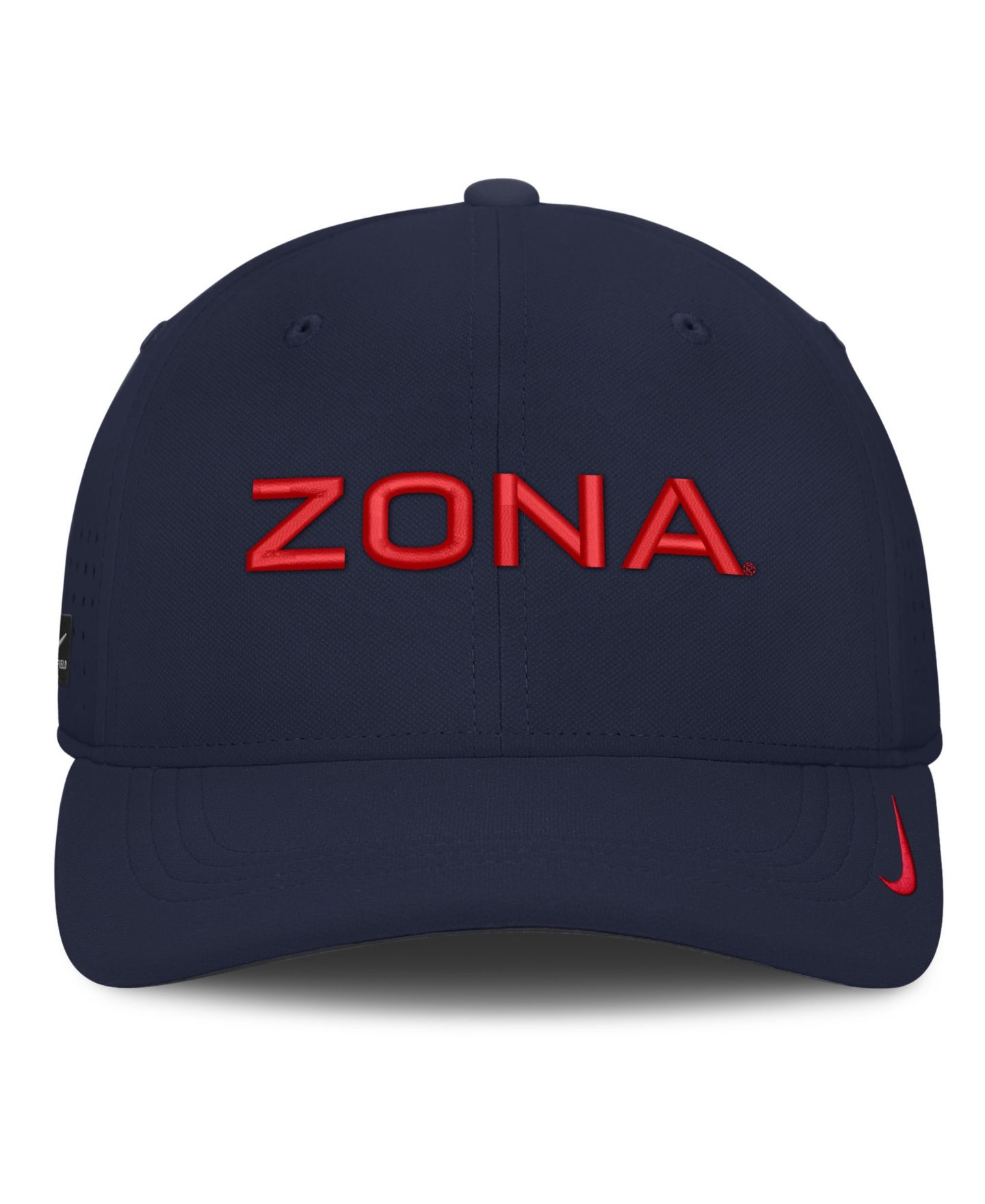 Мужской головной убор Nike Navy Arizona Wildcats Gameday Aerobill Swooshflex Dri-FIT Hat — фото 2