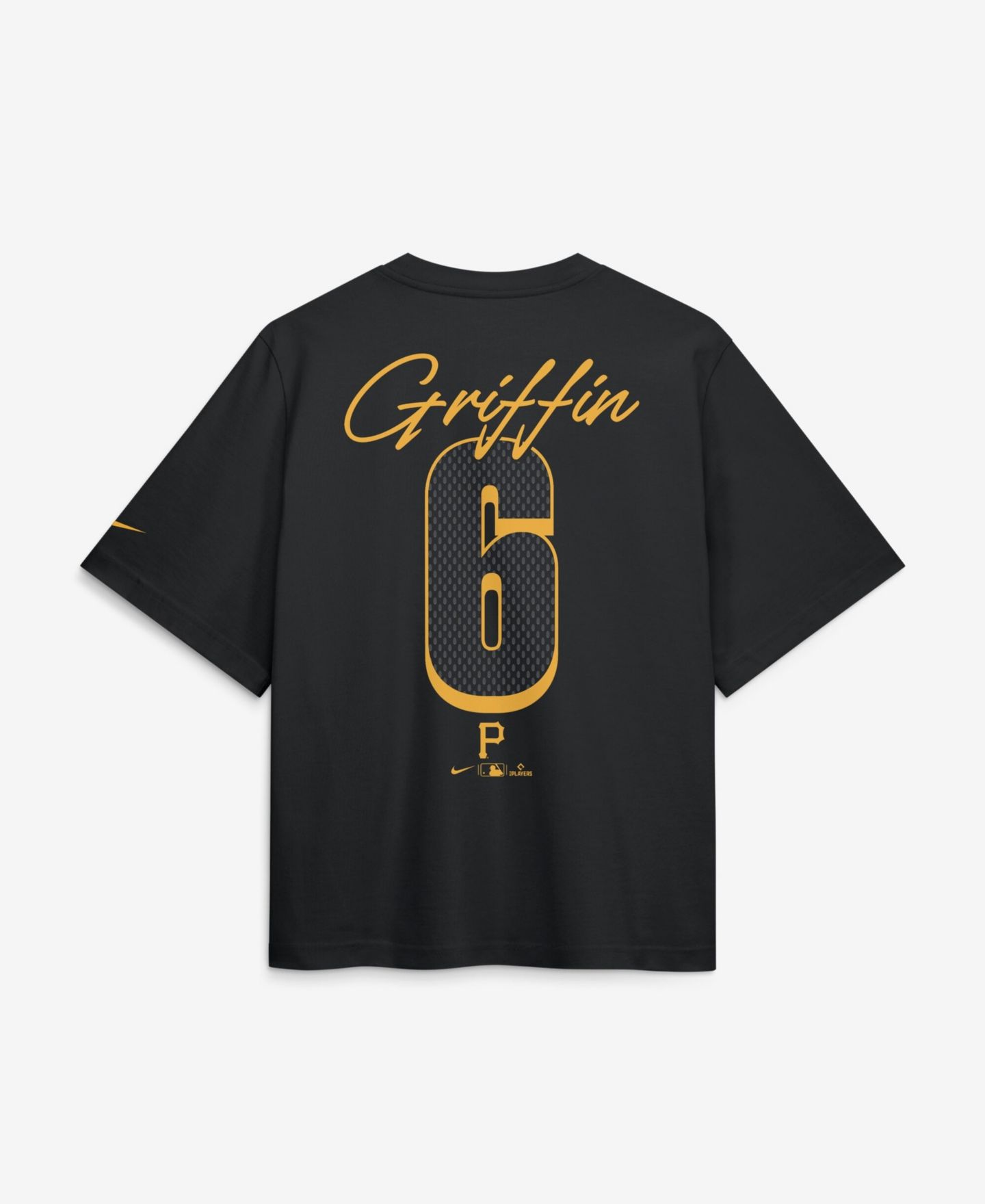 Женская футболка Nike Konnor Griffin Black Pittsburgh Pirates Premium Essentials Boxy Name & Number — фото 3