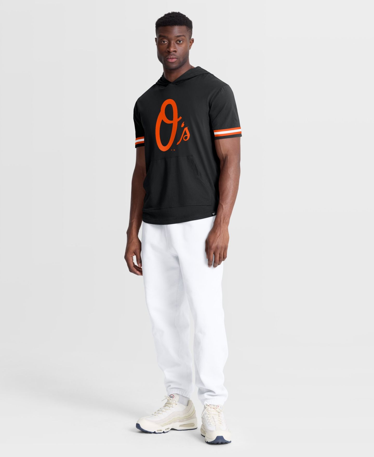 Мужская футболка Fanatics Black Baltimore Orioles Optimal Play Hooded — фото 5