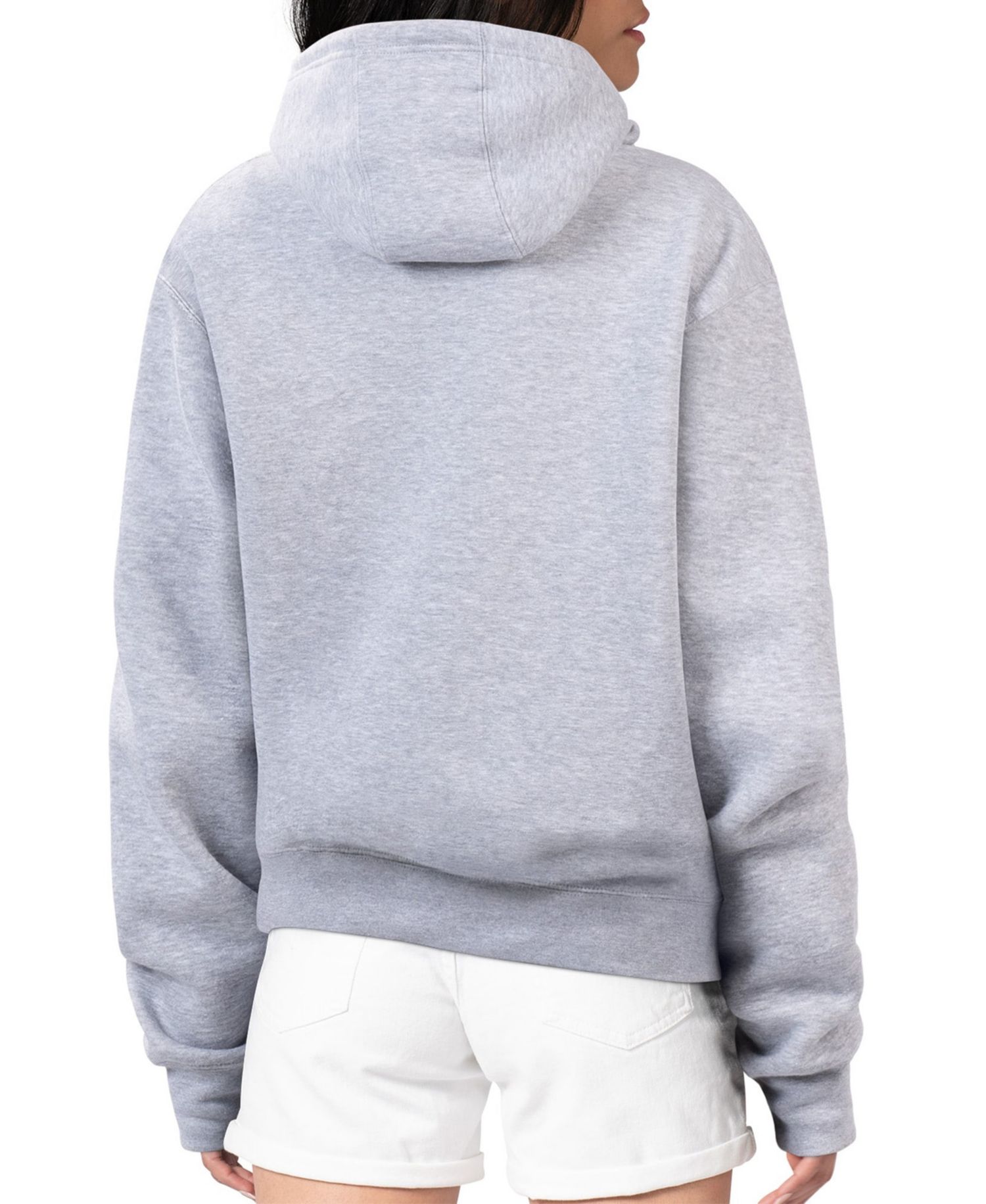 Women's Heather Gray Toronto Blue Jays Shadow Logo Graphic Pullover Hoodie