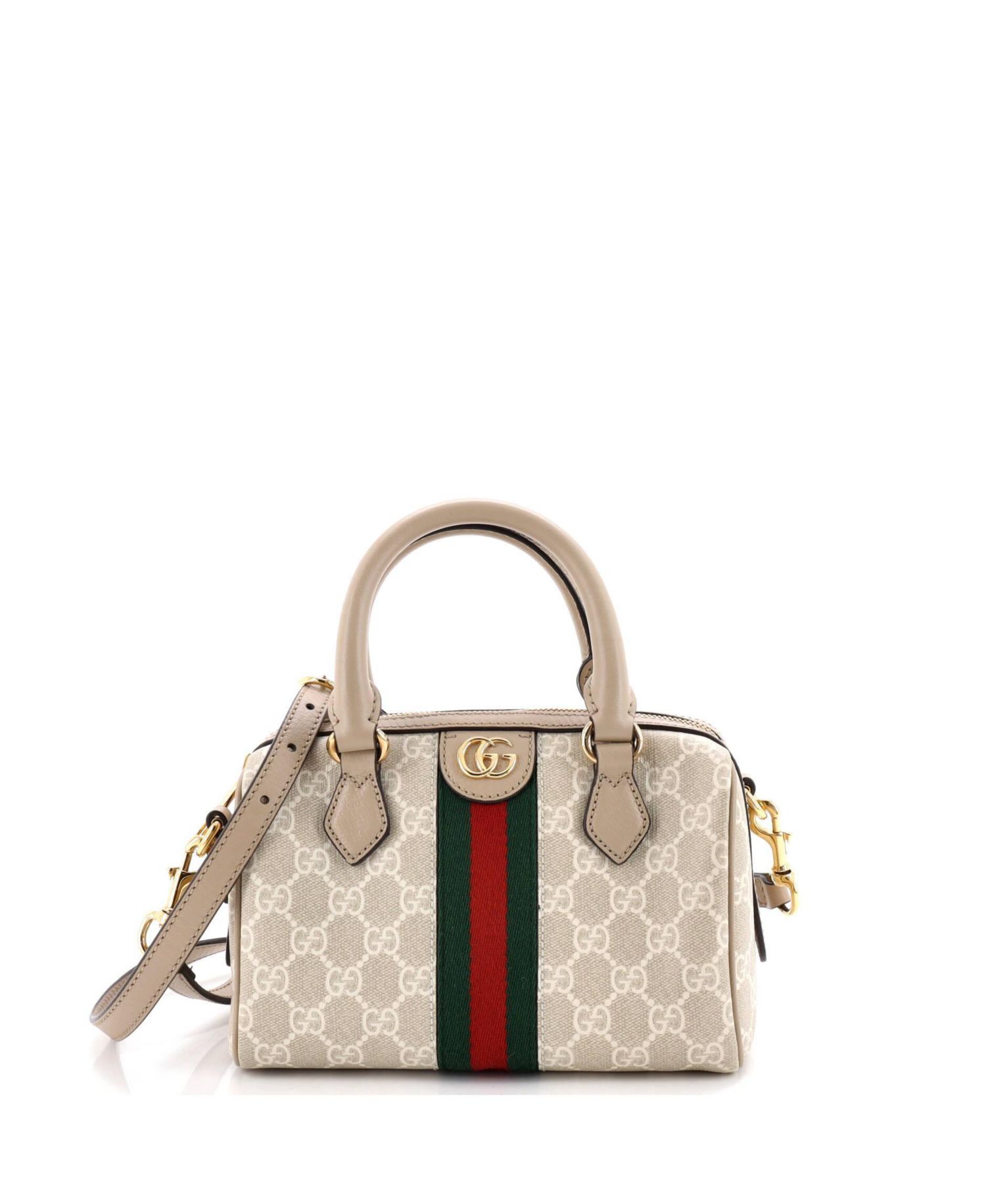 Mini Ophidia Convertible Boston Bag GG Coated Canvas
