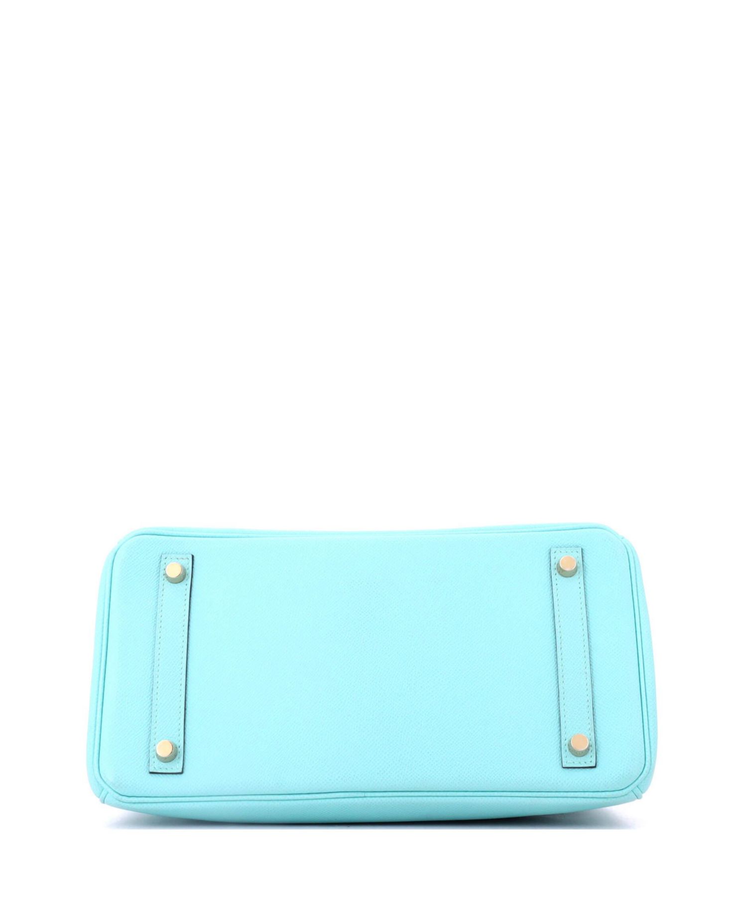 Birkin 30 Handbag Blue Epsom with Gold Hardware