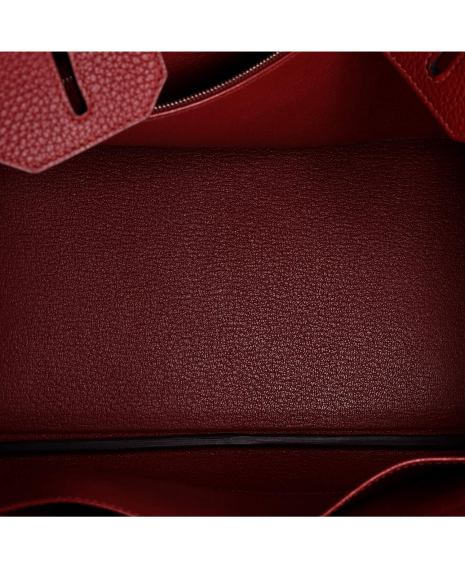 Birkin 30 Handbag Red Togo with Palladium Hardware