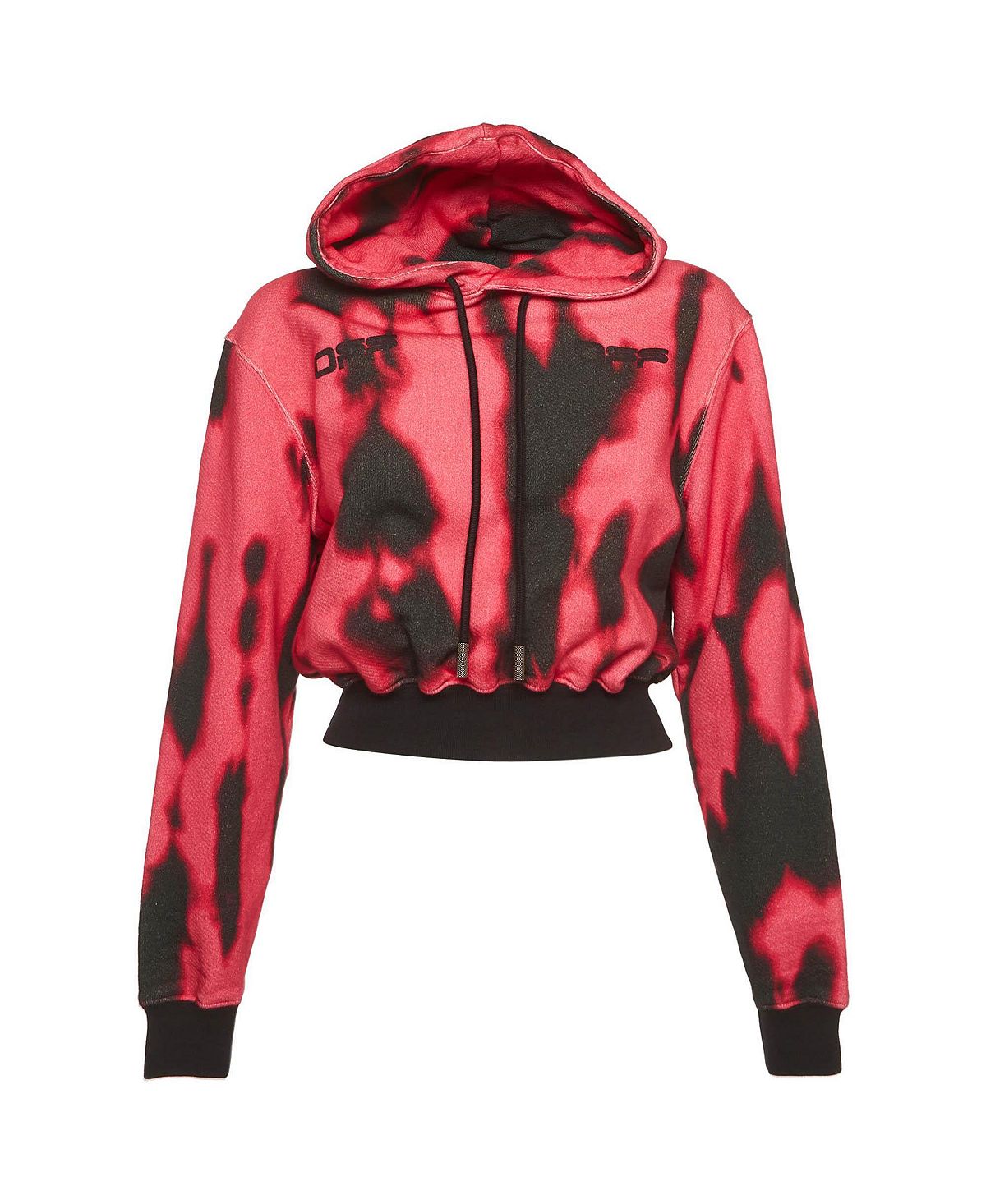 Pre-Owned Off-White Women's Logo Print Jersey Hoodie view 1 — MAYCSS fashion products