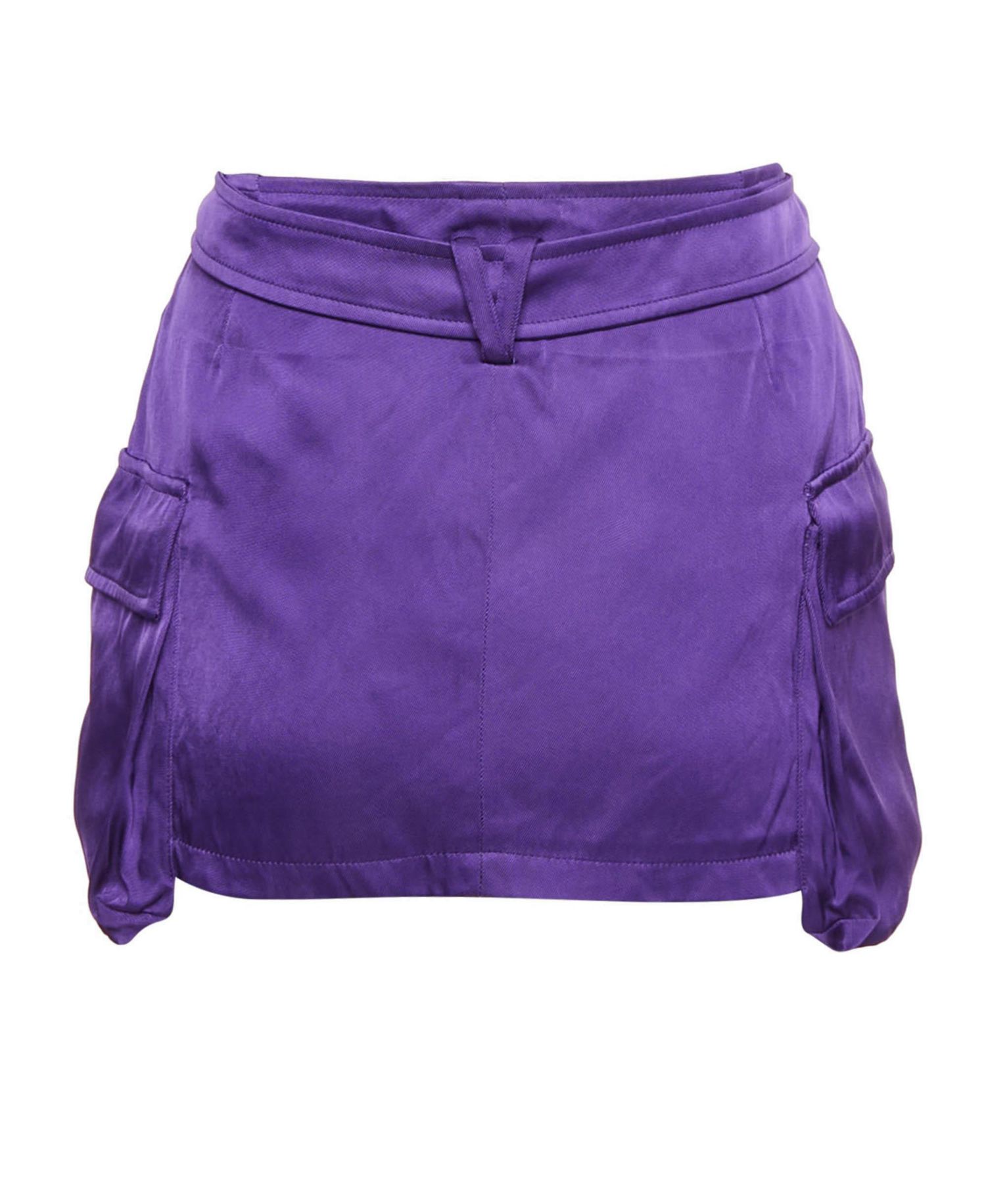 Women's Viscose Medusa Head-Motif Miniskirt