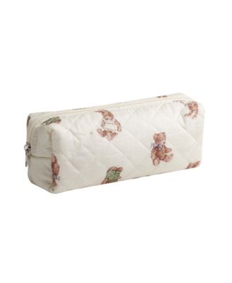 Pencil Case Pen Bag Pouch Holder Box Organizer Makeup Cute Corduroy Canvas Lightweight Travel School Gift