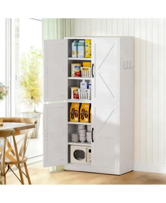 Steel Kitchen Pantry Storage Cabinet with Adjustable Shelves