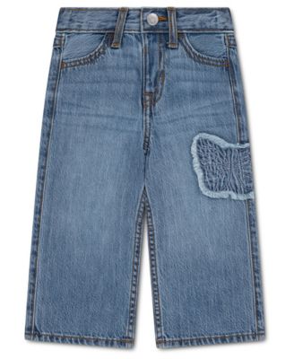 Baby Girls' Butterfly Low Rise Baggy Jeans