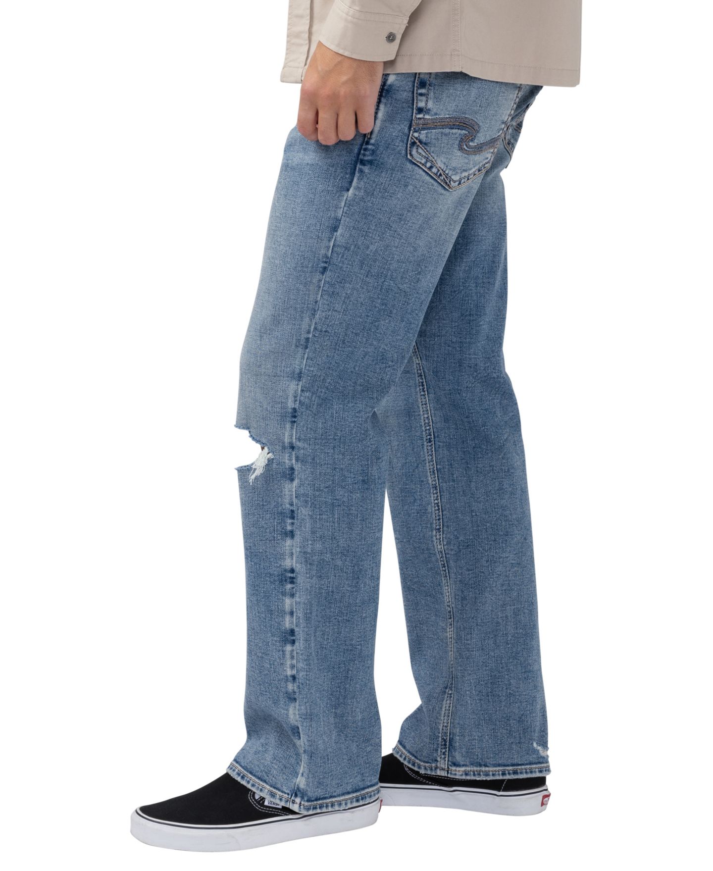 Мужские джинсы Silver Jeans Co. Zac Straight-Leg, цвет: Rockstedy — фото 2