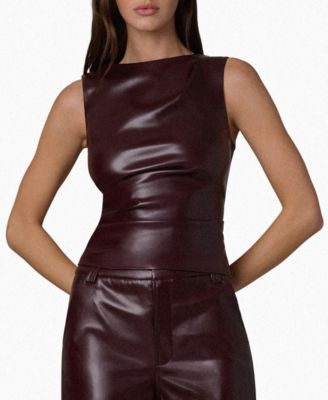 Women's The Meg Ruched Sleeveless Top