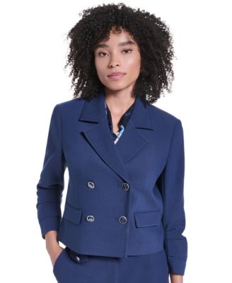 Women's Cropped Two-Button Jacket