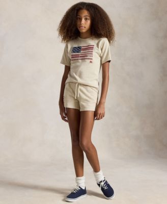 Girls' 7-16 Flag Short-Sleeve Jersey T-Shirt