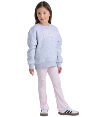 Girls' 2T-6X Long-Sleeve Sweatshirt and Pants, 2-Piece Set