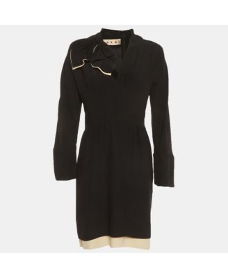 Women's Silk Bow Detail Short Dress