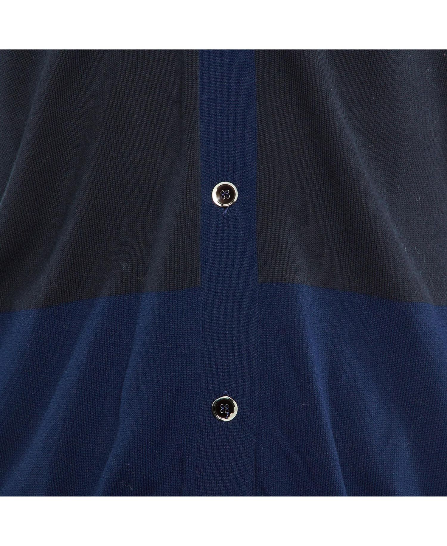 Men's Midnight Cotton Knit Button Front Cardigan