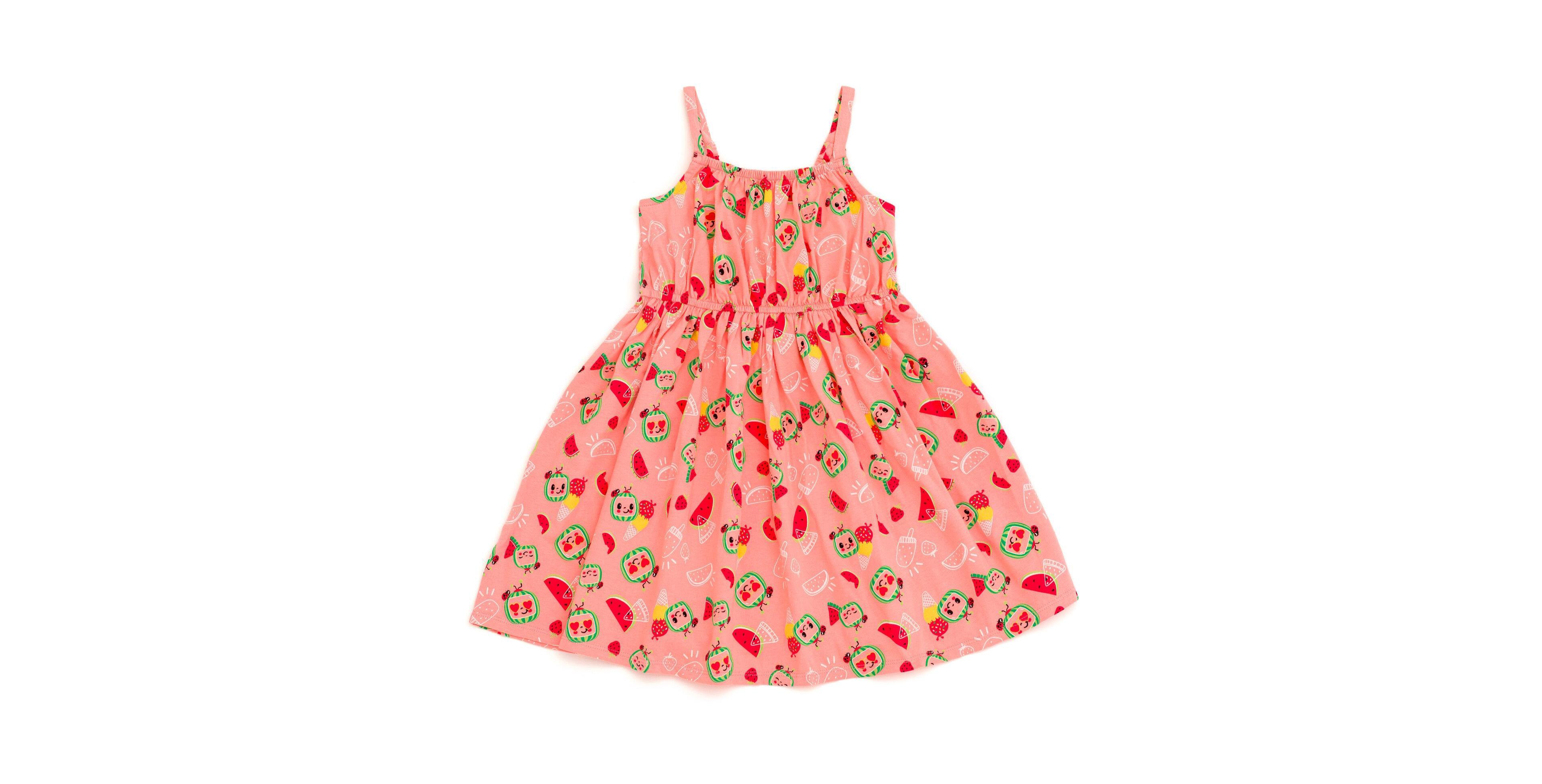 Cocomelon Baby Girls ( 12 to 24 M ) Sleeveless Jersey Dress