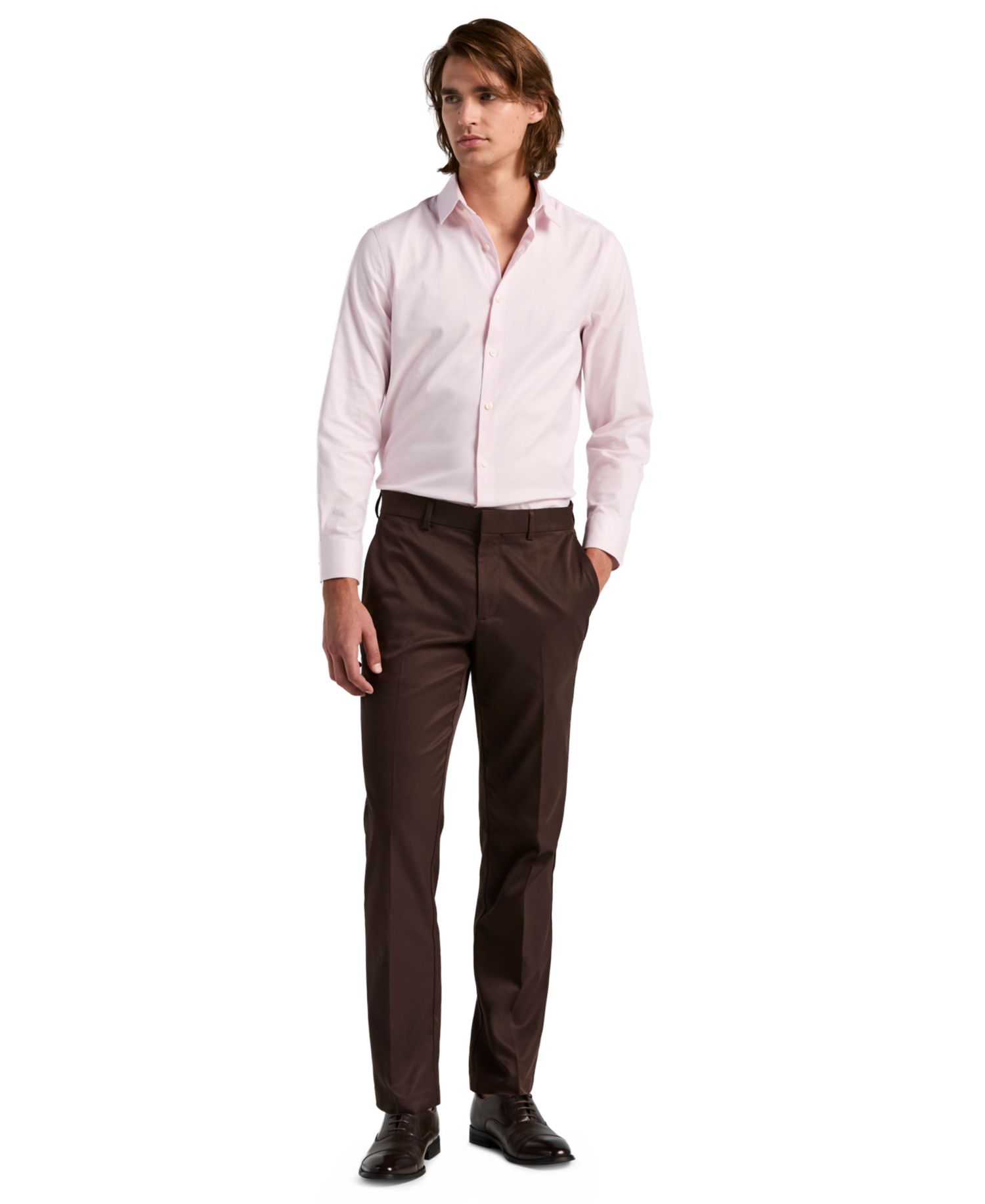 Men's Flat Front Modern-Fit Dress Pants