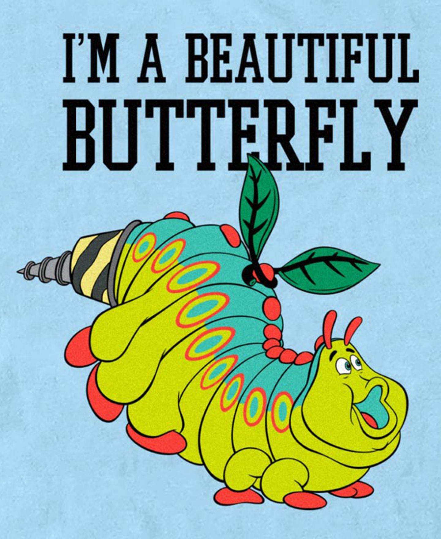 Мужская футболка Fifth Sun A Bug's Life Heimlich Beautiful Butterfly, цвет: Светлый синий — фото 3