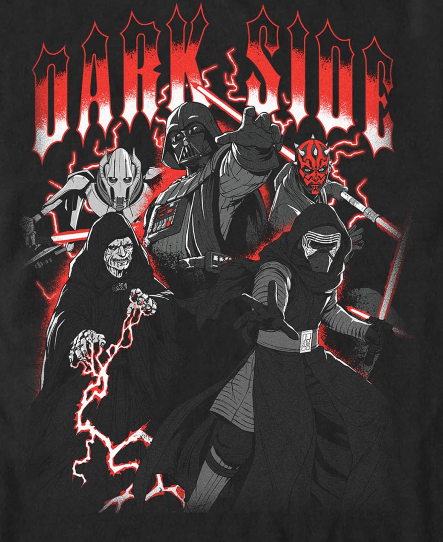 Men's Star Wars Dark Side Big Villains 2 T-Shirt
