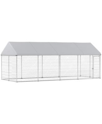 Heavy Duty Chain Link Outdoor Dog Kennel with Waterproof Roof