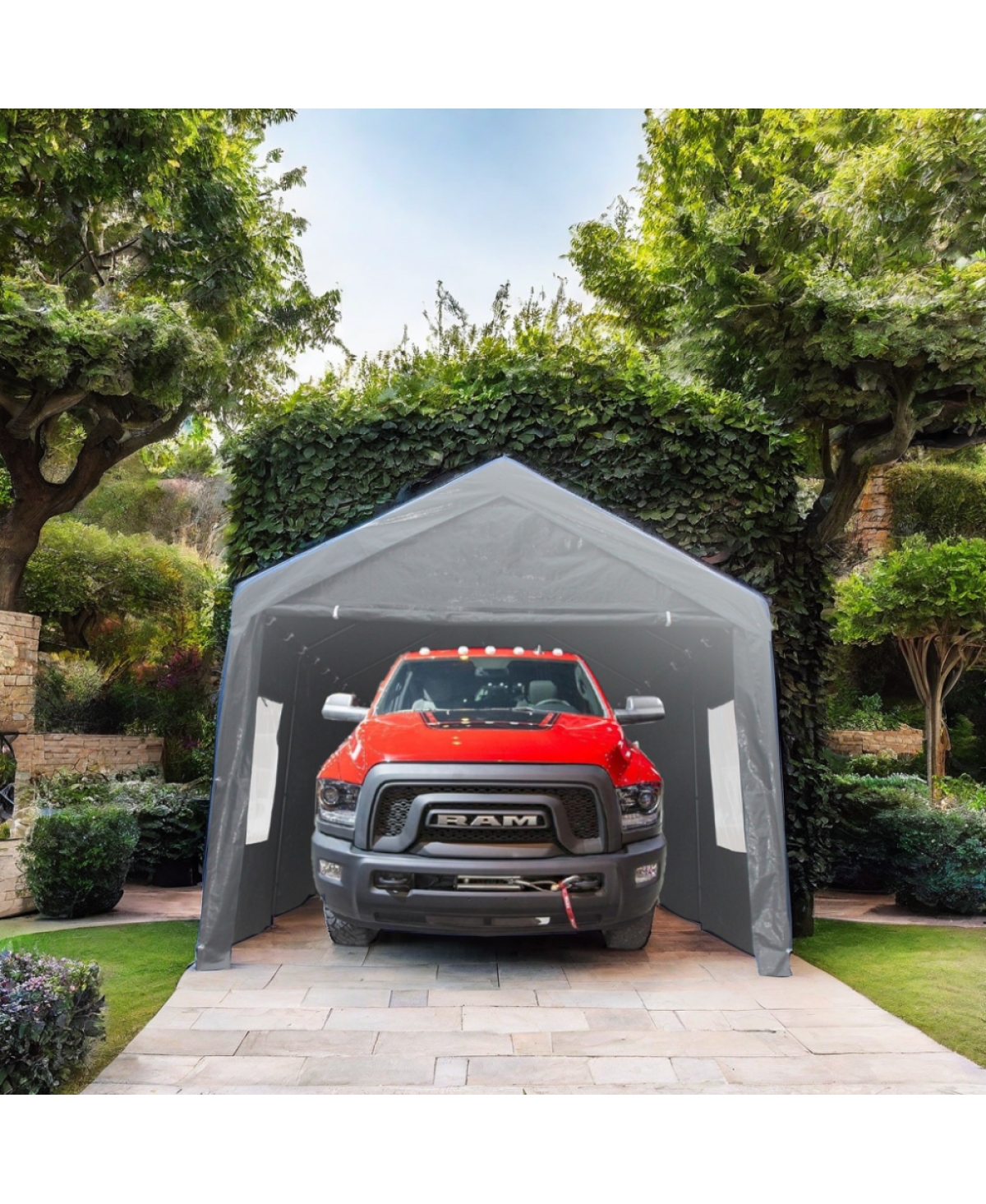 Streamdale Furniture 12x20feet Heavy Duty Portable Garage and Outdoor Party Tent Canopy