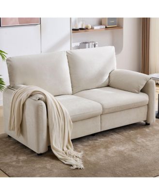 60-Inch Minimalist Down-Filled Sofa