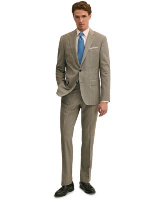Men Classic-Fit Wool Blend Suit Separates