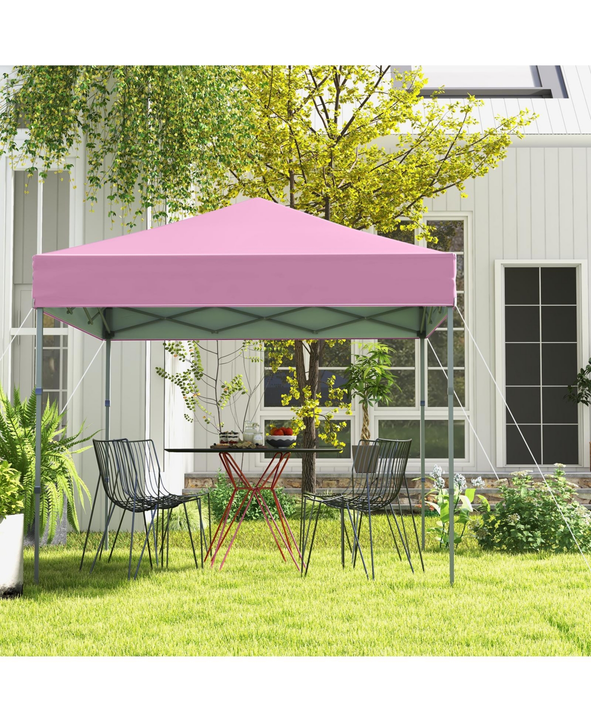 Sugift 6.6 x 6.6 feet Outdoor Pop Up Canopy Tent with Upf 50+ Sun Protection