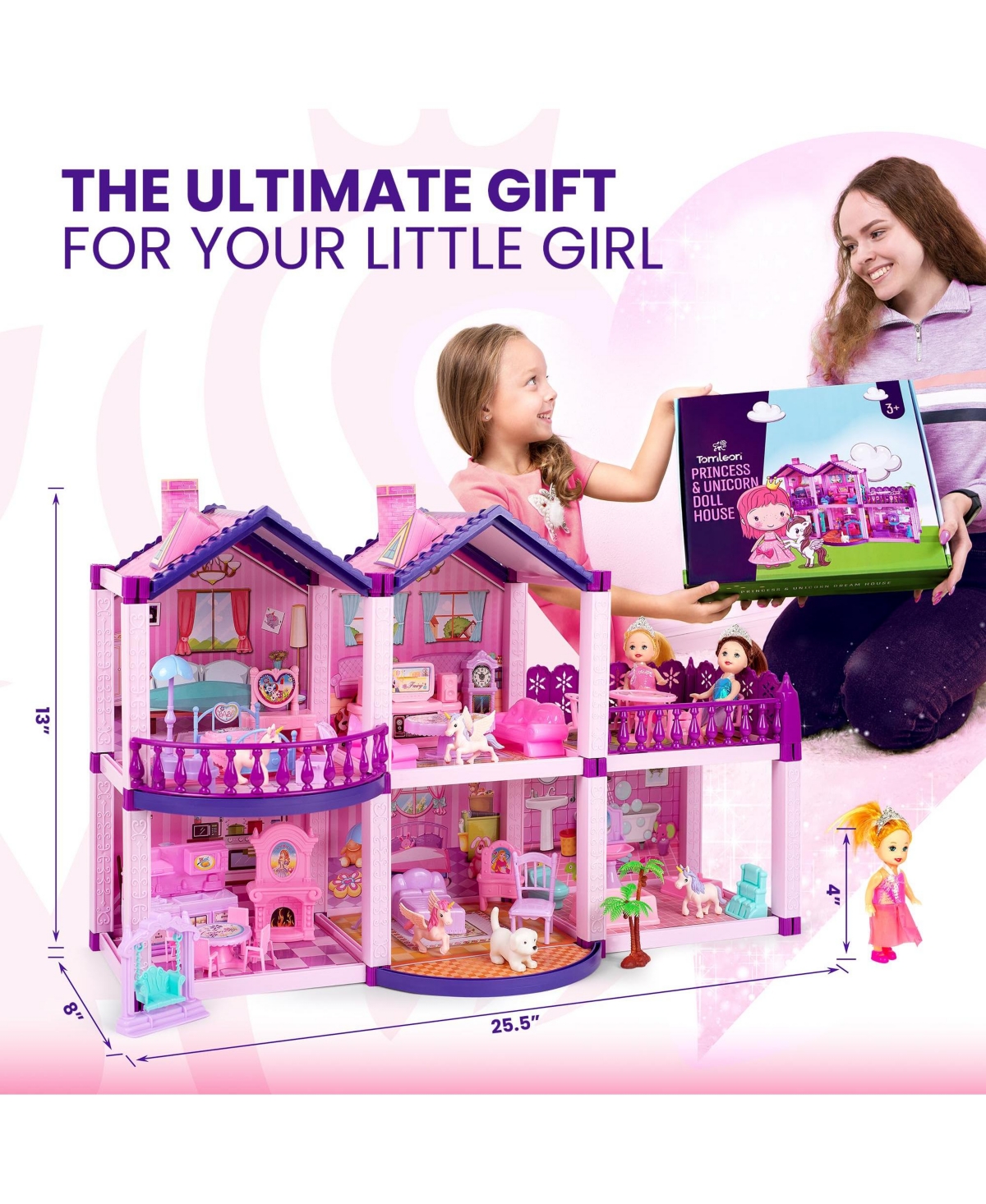 Gnuadz Dollhouse Princesses Furniture Accessories Garden Gifts Kids