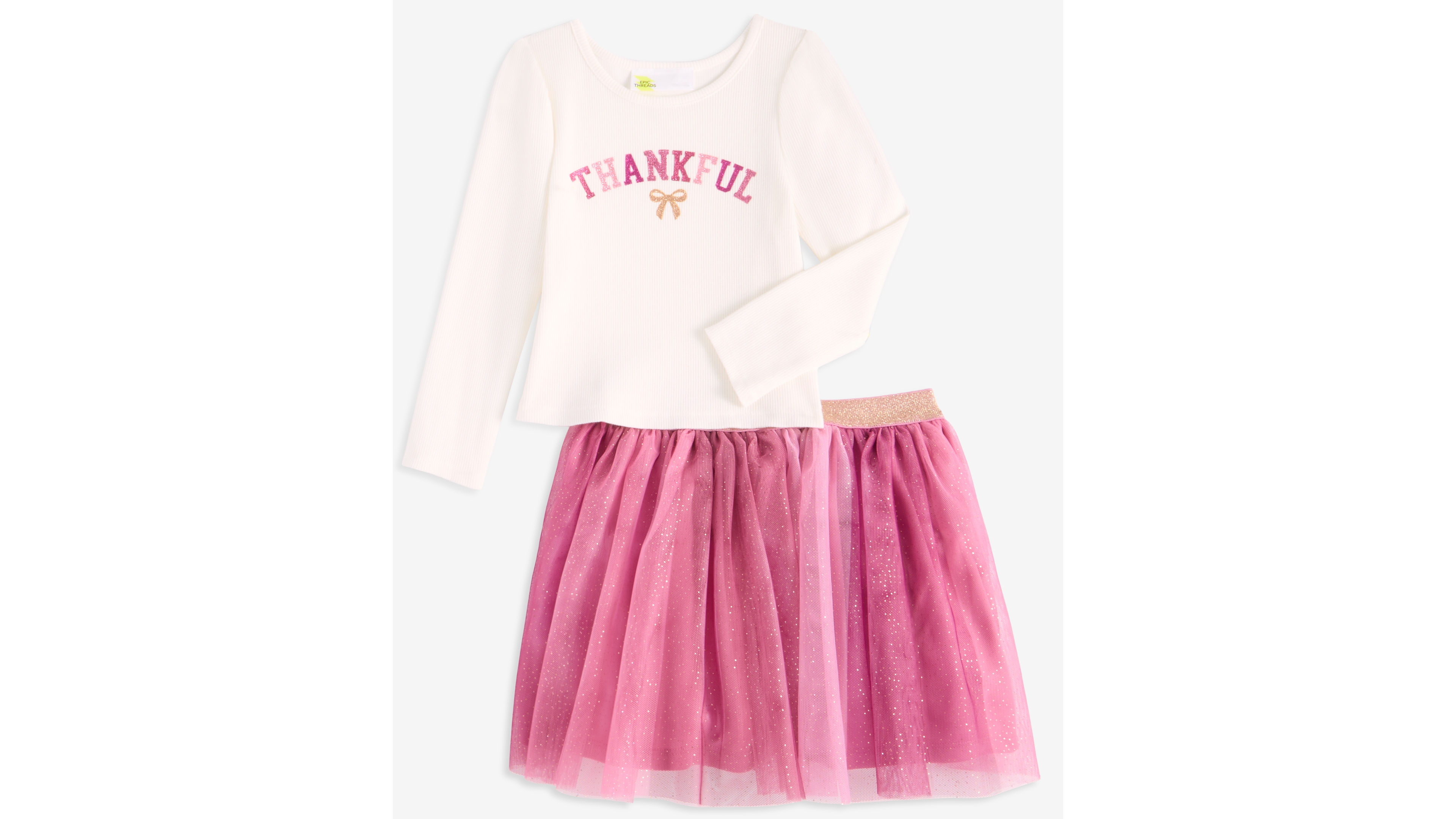 Epic Threads Toddler Girls' 12M-5T Thankful Top and Tutu, 2-Piece Set, Macy's Exclusive