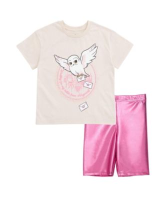 Girl's (5-16) 2-Piece T-Shirt and Bike Shorts Set