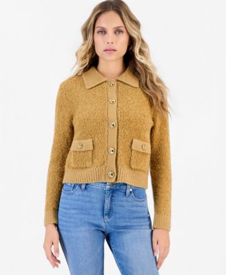 Petite Boucle Relaxed-Fit Cardigan