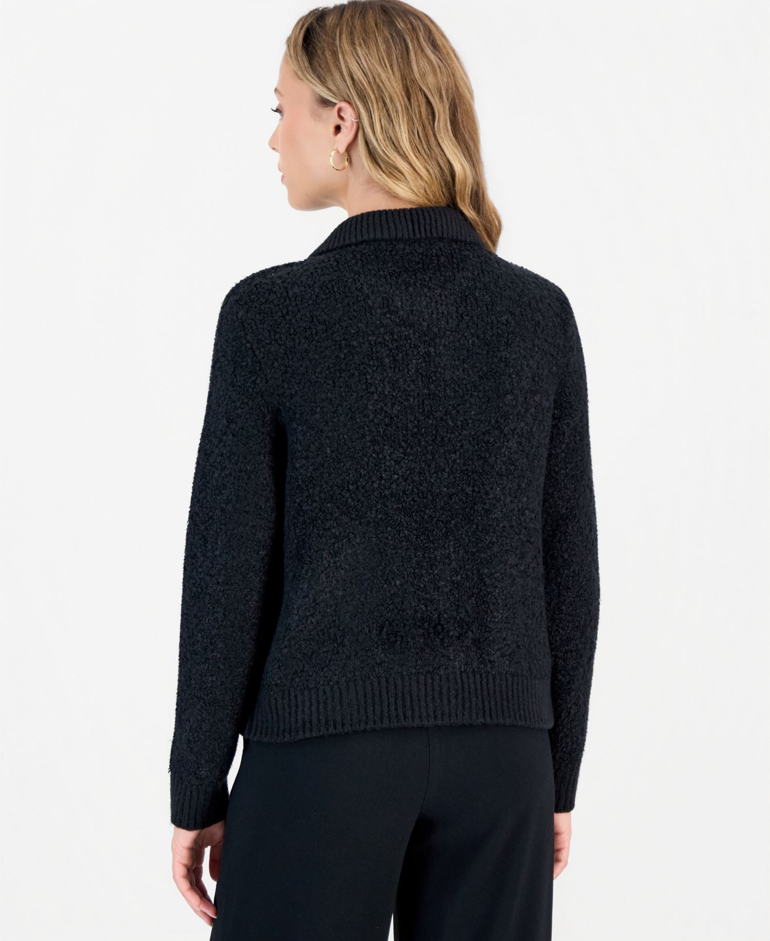 Petite Boucle Relaxed-Fit Cardigan