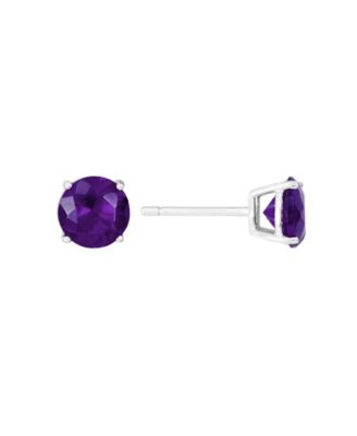 Cubic Zirconia 7mm Prong Stud Earrings