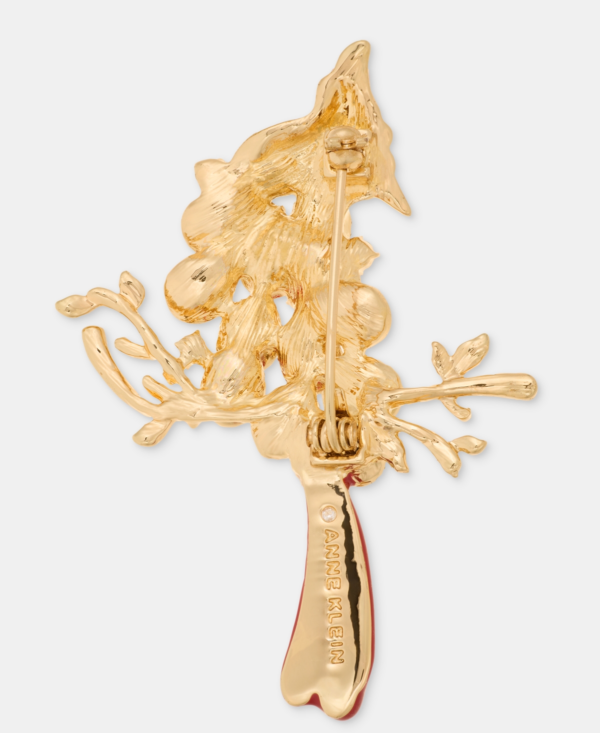 Anne Klein Pave & Stone Cardinal Pin