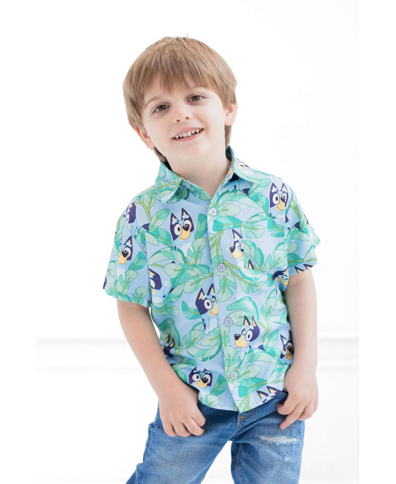Boy's (6-12) Short Sleeve Button-Down Shirt