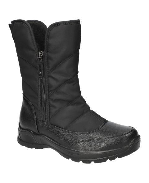 Женские ботинки Easy Street Snowfall Winter Round Toe Booties, цвет: Чёрный