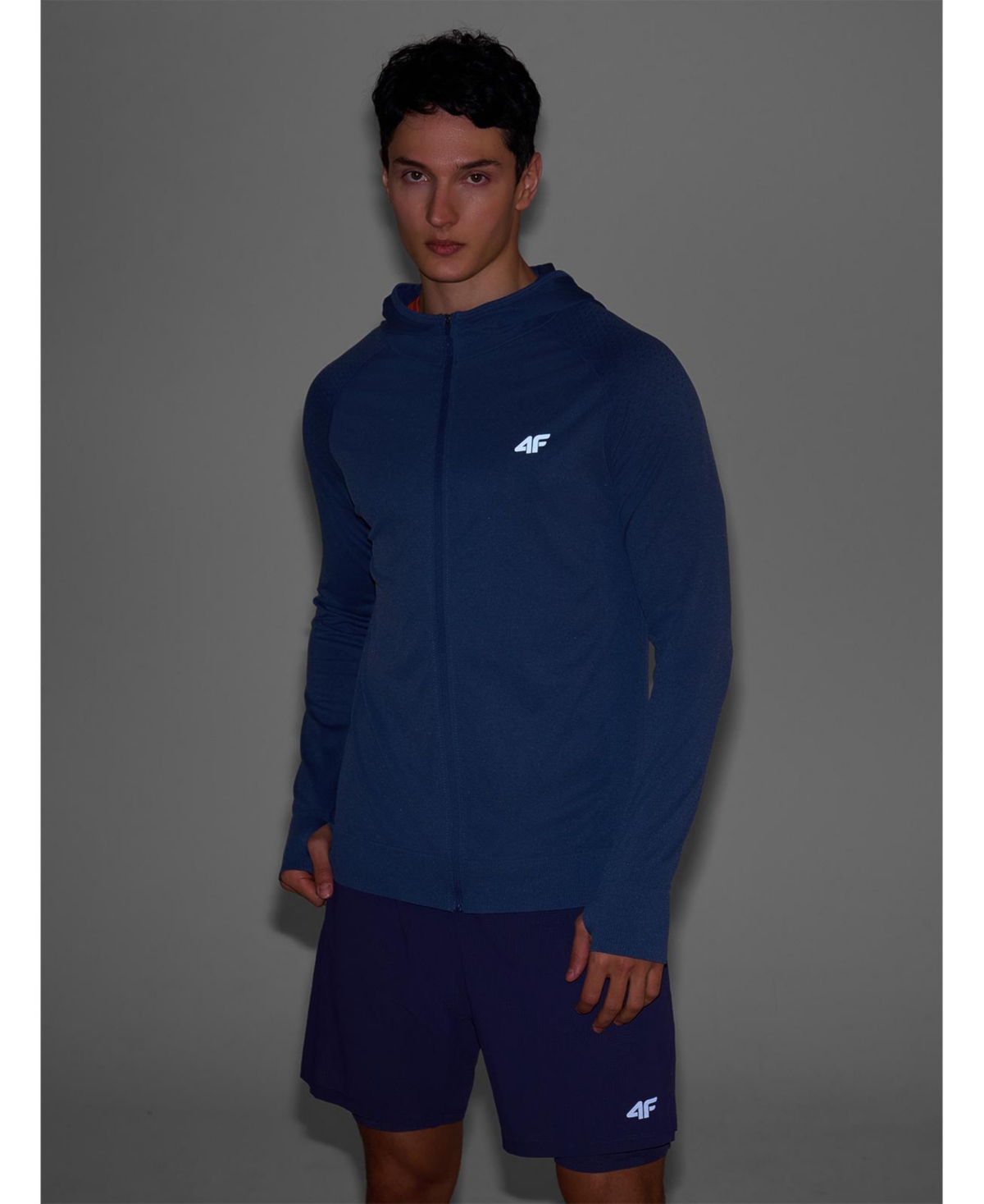 4F Men's Men s Quick-Dry Trail Running Hoodie Sweatshirt