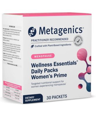 Wellness Essentials Women's Prime - Daily Multivitamin and Omega-3 Packets for Menopause Support, Bone, Heart, Brain and Immune - 30 Pack