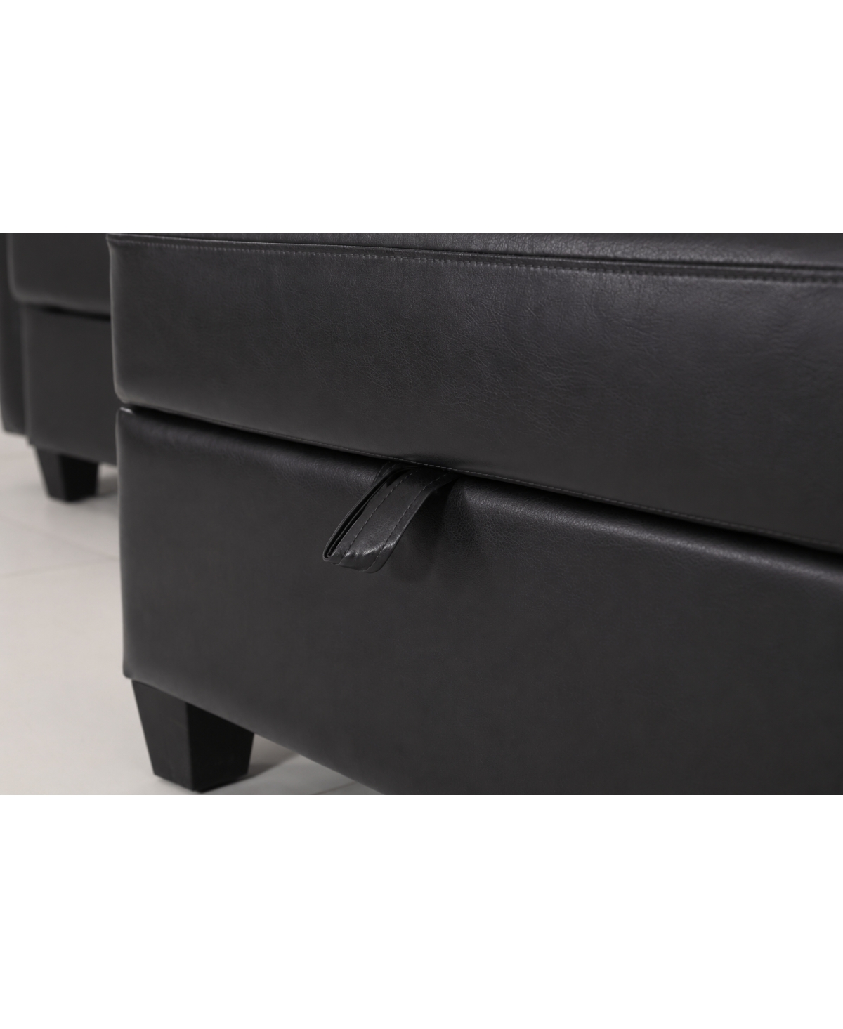 Streamdale Furniture Flexible Modular Pu Sofa with Storage and Sleeper Function
