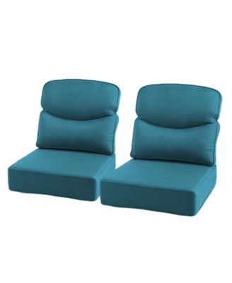 Outdoor Chair Cushions 22 x 24 x 6 Inch, Outdoor Back and Seat Patio Replacement Cushion Set