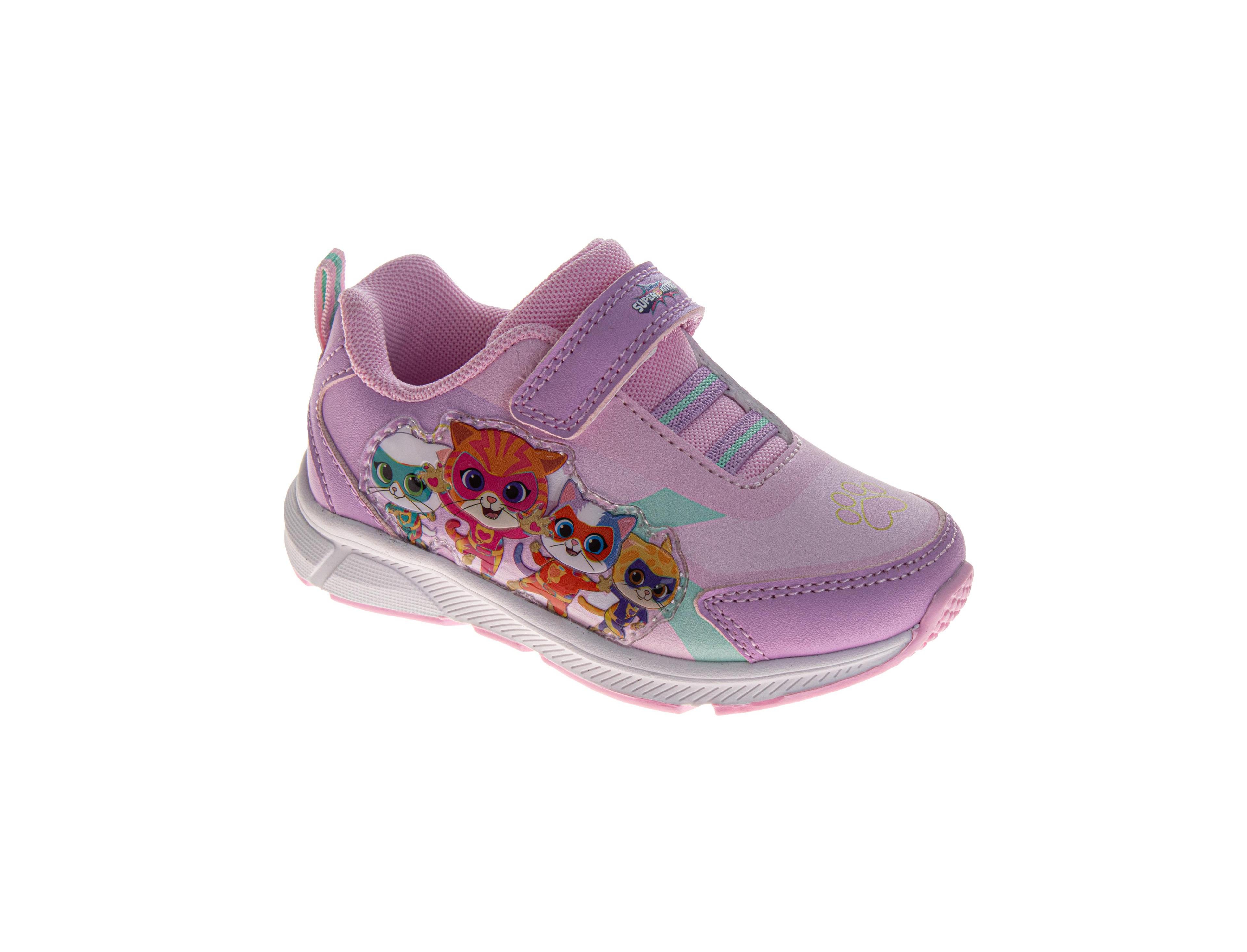 Disney Little Girls (6-12) SuperKitties Hook and Loop Sneakers