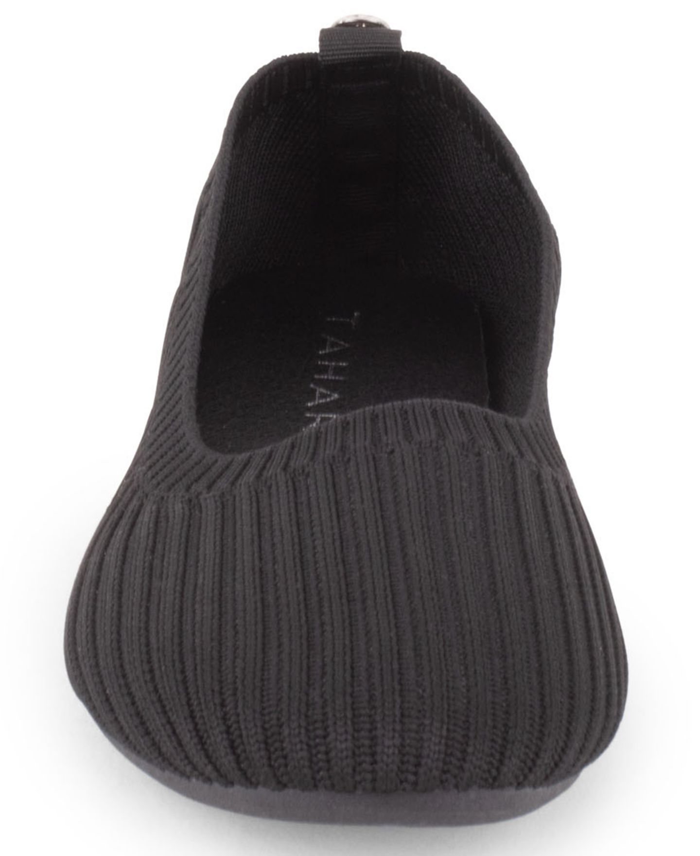 Женские балетки Tahari Clementia Knit Slip-On Flats, цвет: Чёрный — фото 6