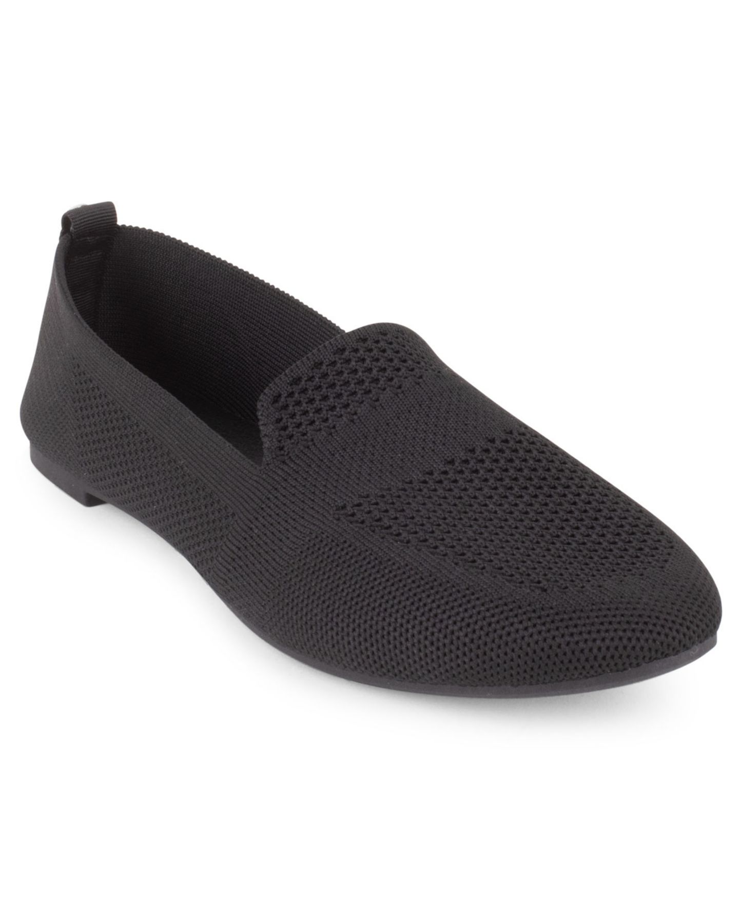 Женские балетки Tahari Natalia Knit Slip-On Flats, цвет: Чёрный — фото 1