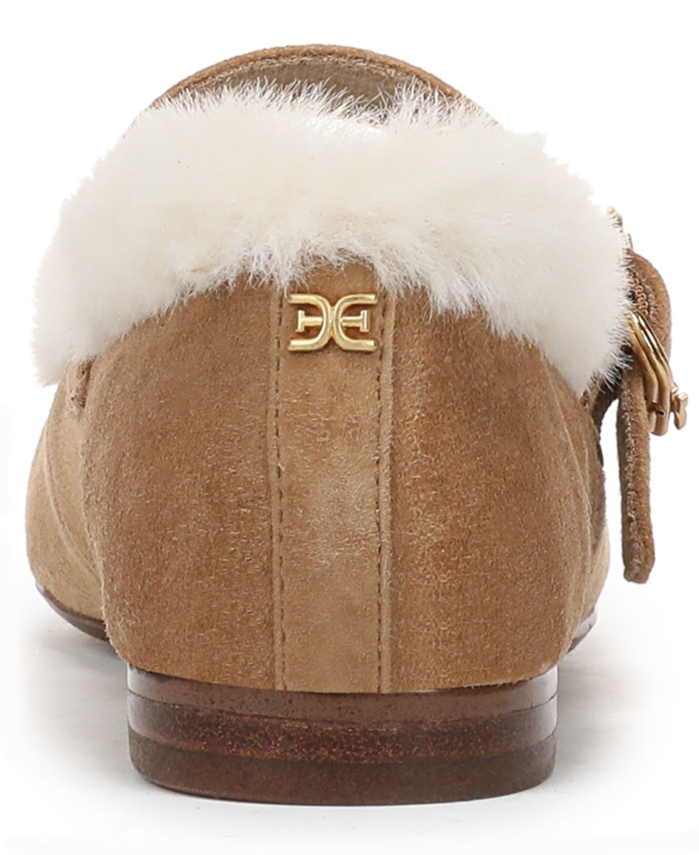 Женские балетки Sam Edelman Michaela Mary Jane с мехом, цвет: Коричневый — фото 3