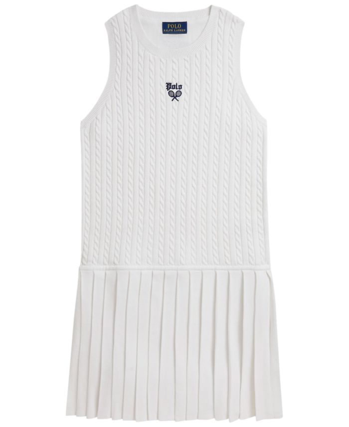 Polo Ralph Lauren Girls' 7-16 US Open Sleeveless Sweater Dress