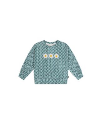 Little and Big Girl (6 - 12) Printed Jersey Long Sleeve T-Shirt