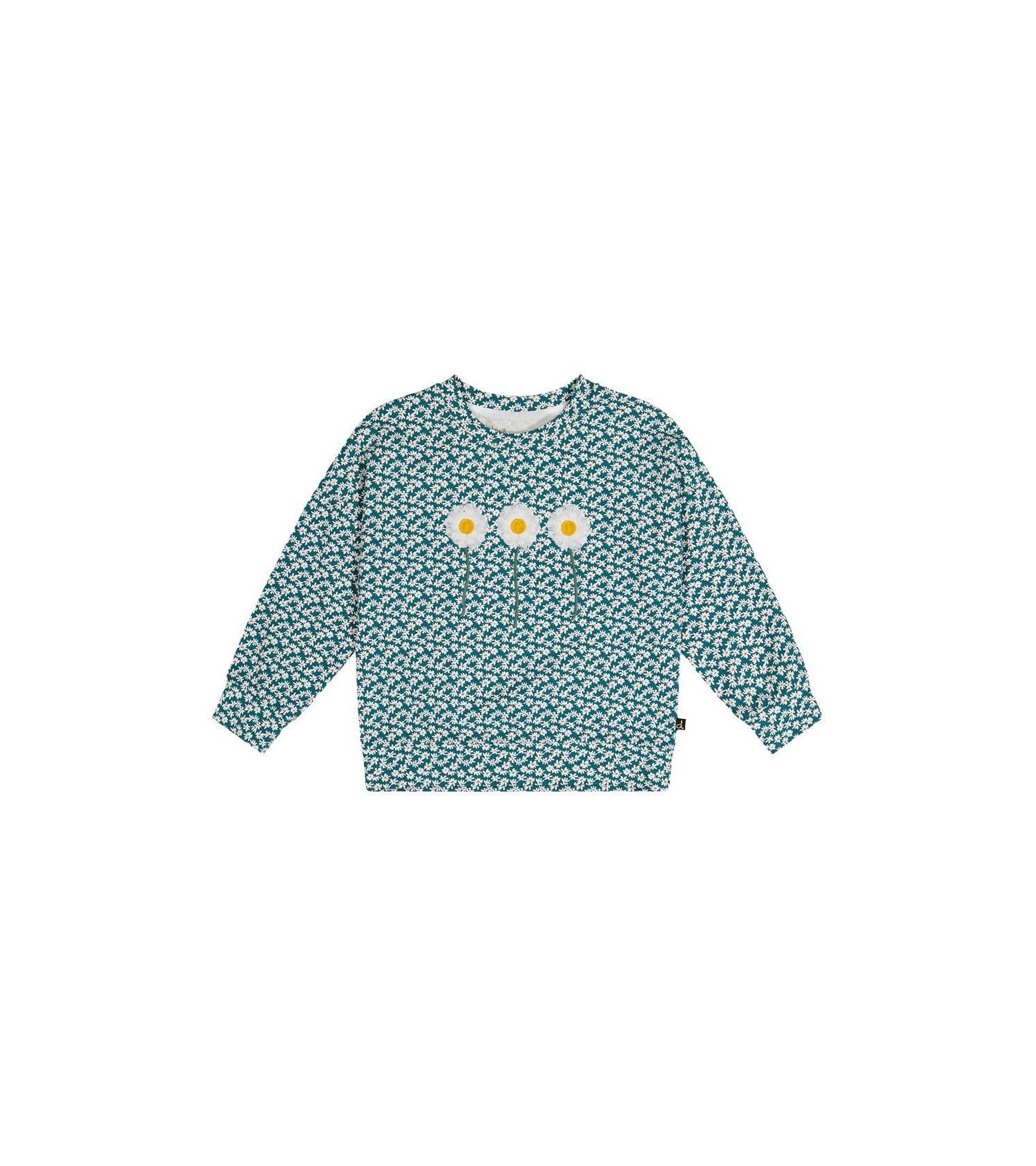 Little and Big Girl (6 - 12) Printed Jersey Long Sleeve T-Shirt